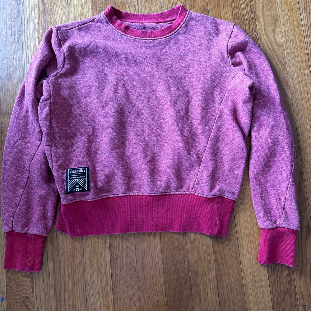 Oiselle crew neck red sweater - size XS